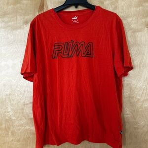 PUMA Bold Red Short Sleeve Tee